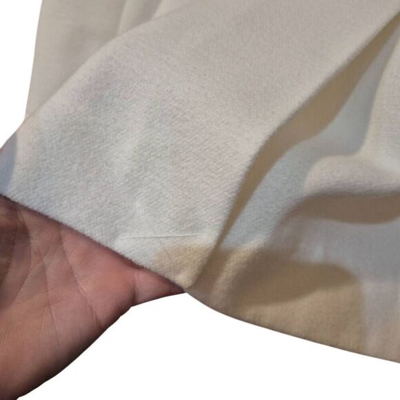 Chico's Women's Off White Poly/Rayon/Spandex Fleece Button Front Jacket - Picture 3 of 12